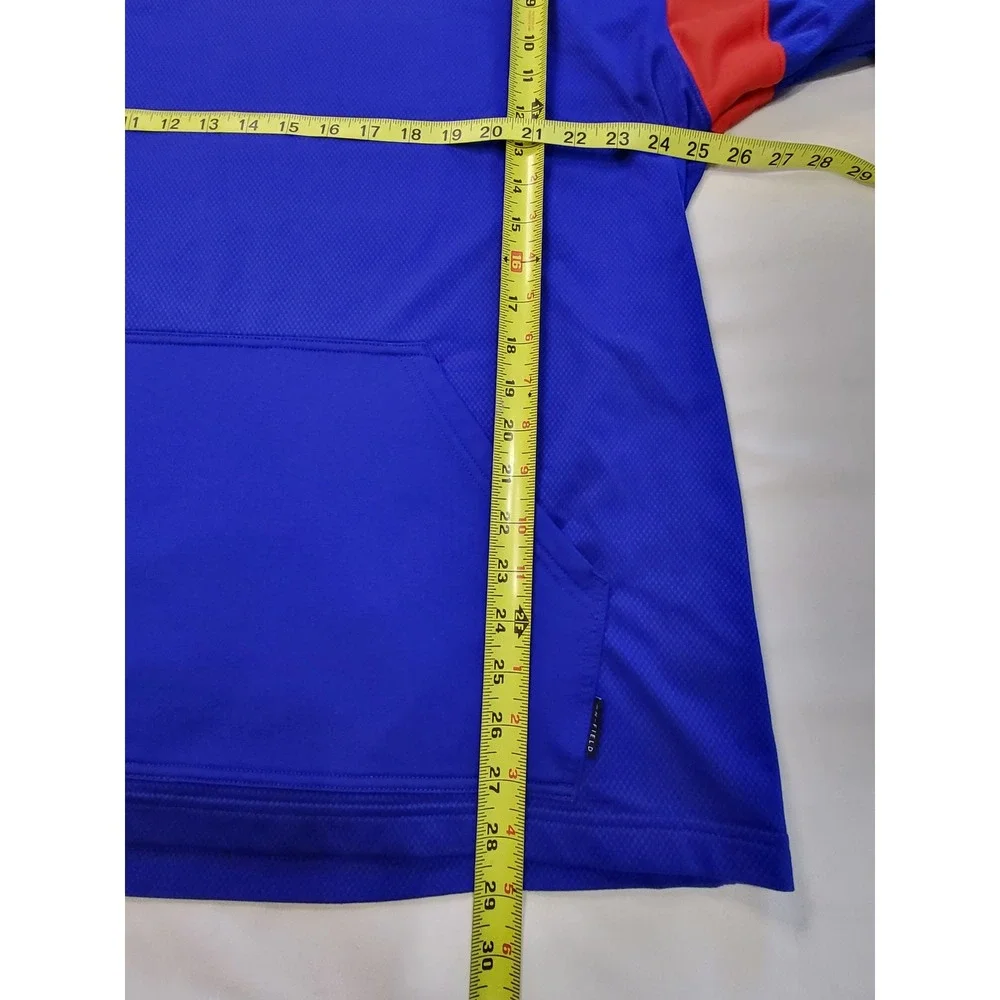 Nike NFL New York Giants Hoodie Mens XL Blue Red Dri-FIT On-Field Sweatshirt